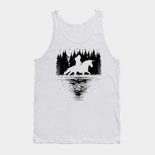 bigfoot riding unicorn Tank Top